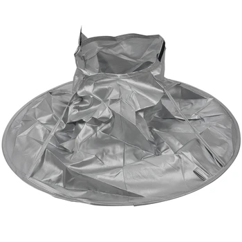 

Silver gray mantle umbrella cloak Cut hair barber barber barber