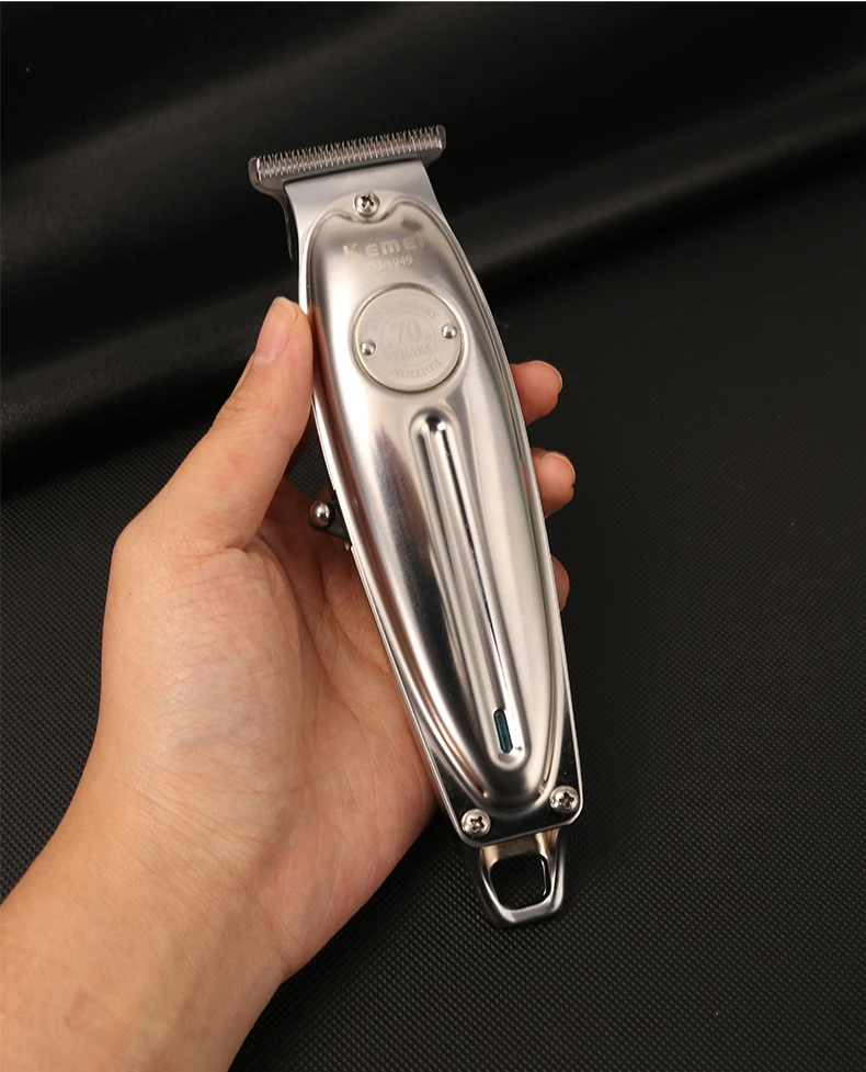 Kemei Professional Hair Clipper All Metal Men Electric Cordless Hair Trimmer 0mm Baldheaded T Blade Finish Haircut Machine 1949 Kemei Professional Hair Clipper All Metal Men Electric Cordless Hair Trimmer 0mm Baldheaded T Blade Finish Haircut Machine 1949