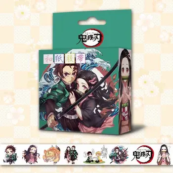 

1.5cm*5m Japanese Anime Demon Slayer Washi Tape DIY Cartoon Adhesive Tape Scrapbooking Label Stickers Masking Tape