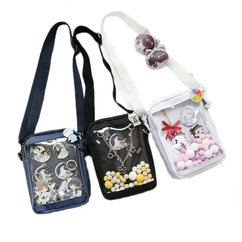 Super Cute Lolita Doll Itabag Clear Transparent Potable Shoulder Messenger Bag 