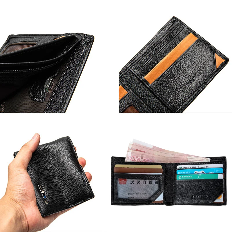 Wallet Finder gps Tracker Wallet for men gift Theft Wallet for lots of bills elder Men Dad Birthday Gift 2024 New Christmas Gift 3