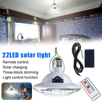 

LED Solar Light Emergency Bulb Durable Lighting High Brightness Dimmable 3 Modes Dimmable for Home Use Outdoor Camping