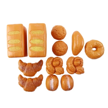 

12 Piece Simulation Bread Set, Pretend Play Toy Food Simulation Cake Toy Playset for Kids