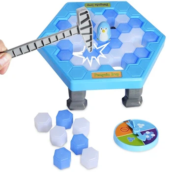 

Big Size Penguin Trap Ice Breaking Save The Penguin Family Fun Game Activate Funny Table Game Interactive Entertainment Kids Toy