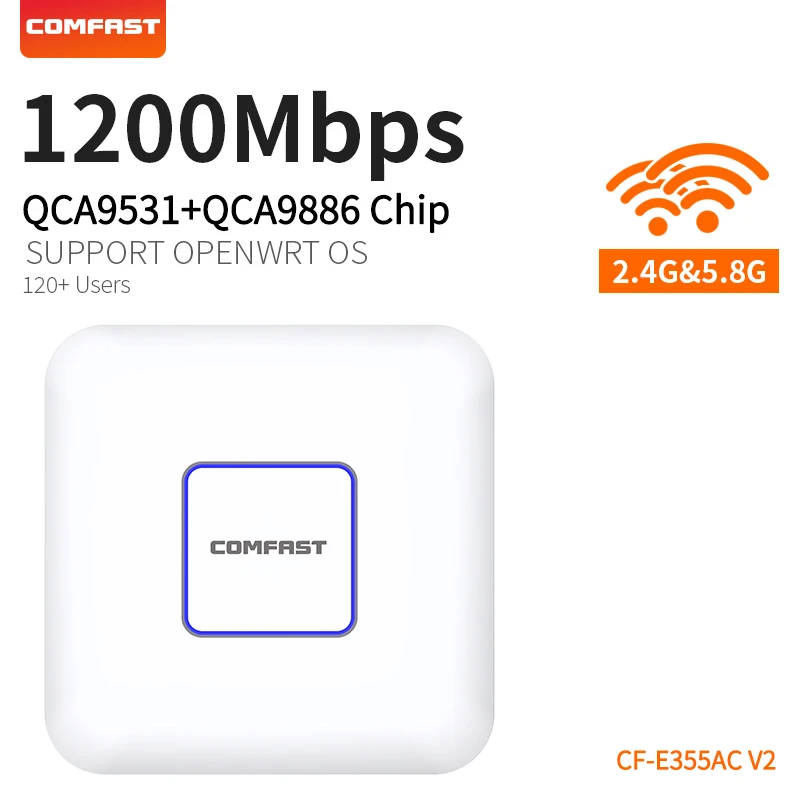 COMFAST 1200 Мбит/с Беспроводной потолочная WI-FI роутера для использования в помещении