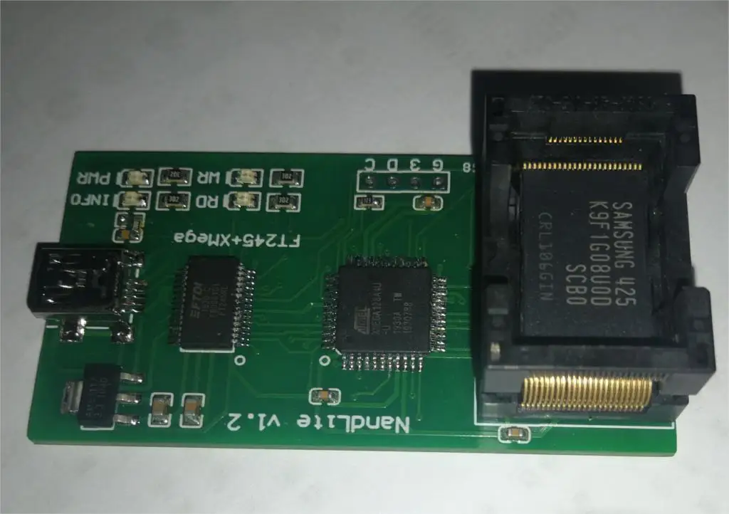 TSOP48 NAND programmer NANDLite K9GAG08U0E K9F2G08U0A Flash memory programmer