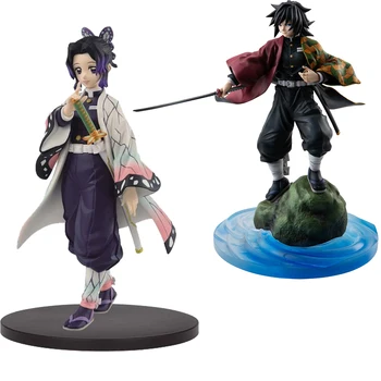 

Japan Anime Demon Slayer Kimetsu no Yaiba PVC Action figure Toy Kochou Shinobu Tomioka Giyuu Model Figuals Dolls Toys Gifts 23cm