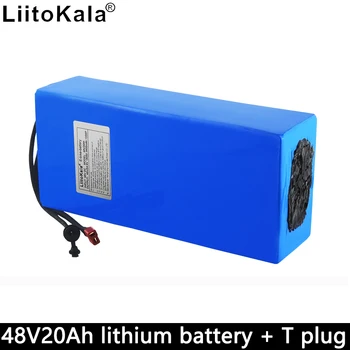 

Liitokala 48V 20Ah lithium battery 13 series 6 parallel 20000mAh large capacity 1000W electric bicycle battery built-in 20A BMS