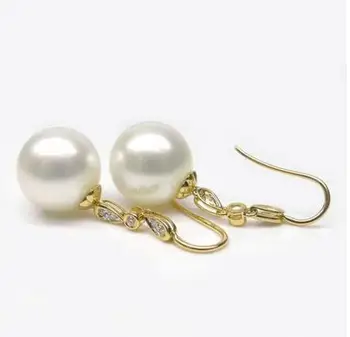 

Free Shipping 10-11mm Rose Purple Genuine Mabe Pearl Stud Earrings Solid 14k Yellow Gold