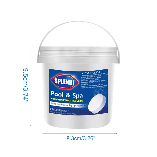 Úszómedence Tisztító Tabletták Fertőtlenítő Klór Azonnali Pezsgő Víz Fertőtlenítés#G3 - Image 6