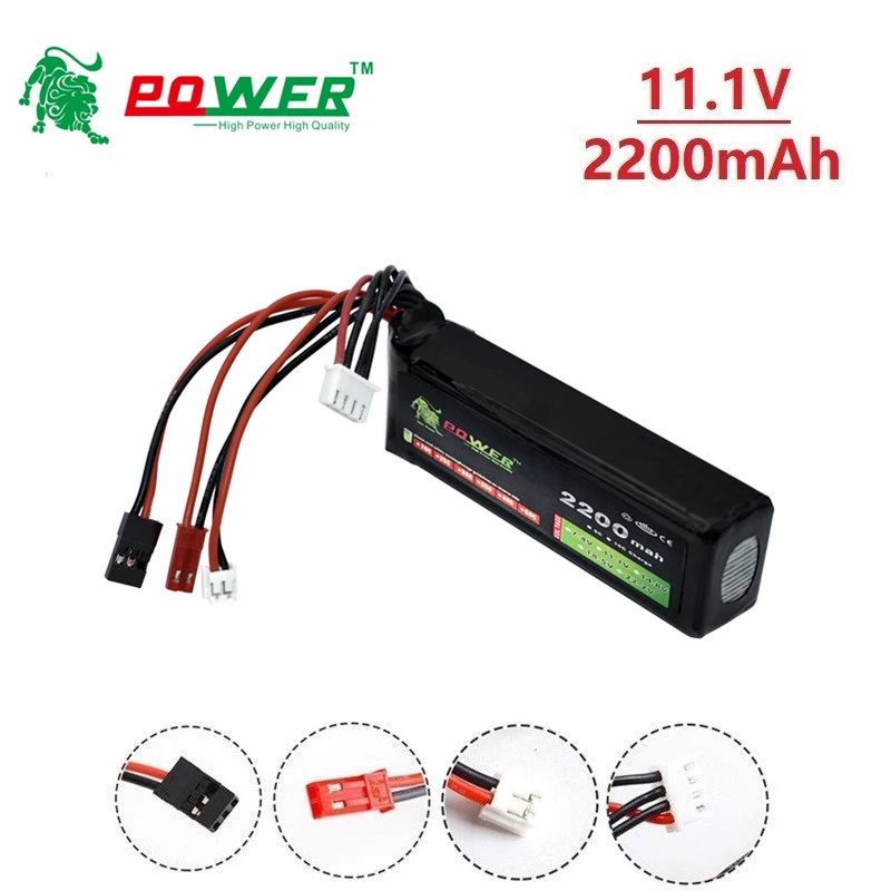 1 шт. 11 V 2200mAh 8C 3S Li-Poly RC батарея для Walkera DEVO 7 10 DEVO12E F12E WFLY9 RadioLink AT9 AT10 передатчик |