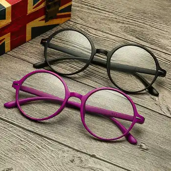 

iboode Reading Glasses Men Women TR90 Round Frame Ultralight Resin Lens Hyperopia Presbyopic Eyeglasses Eyewear Unisex 2020 New