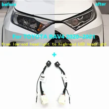 CZMOD Car Headlight Modification Upgrade Special Car Wiring Adapter Harness For TOYOTA RAV4 2020-2021 Car Light Accessories