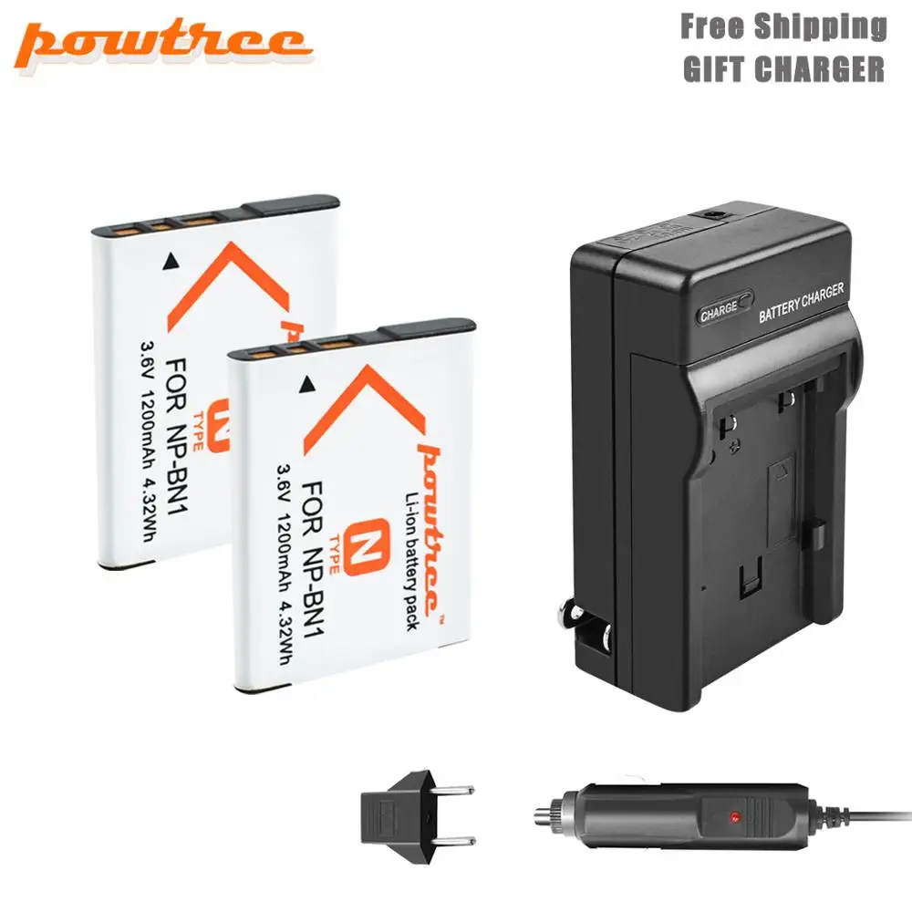 Аккумулятор и зарядное устройство powtre на 1200 мАч для SONY DSC TX9 T99 WX5 TX7 W390 W380 W350 W360 QX100
