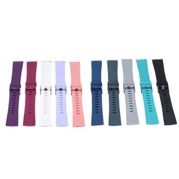 

10Pcs Colors Fashion Design Watch Band Sports Silicone Fitness Strap For Fitbit Versa Smart Watch Accessories Wristband