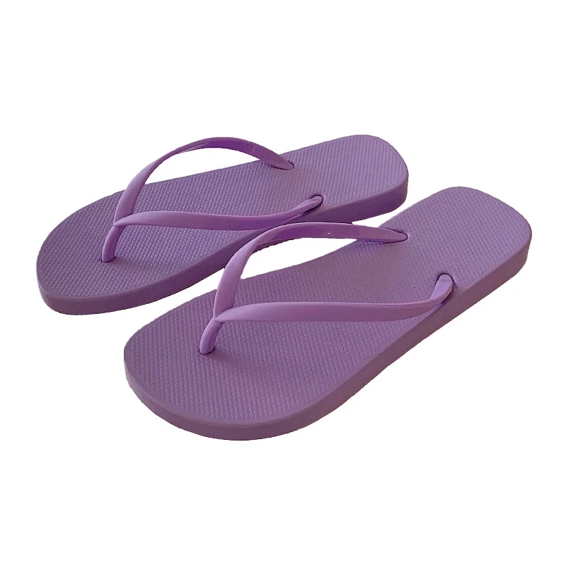 The New Candy Color Beach Flip Flops Female Summer Slippers Sandals Soft PVC Slip-on  Shoes Woman High Quality Fashion Slides
