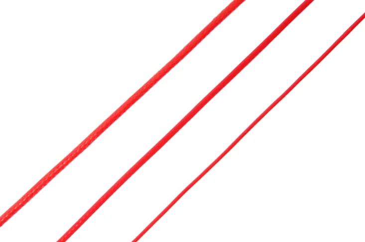 Красный вощеный шнур Бисероплетение веревка ручной работы Плетеные Браслеты ожерелье ювелирные изделия материалы толщина 1,0 мм 1,5 мм 2,0 мм