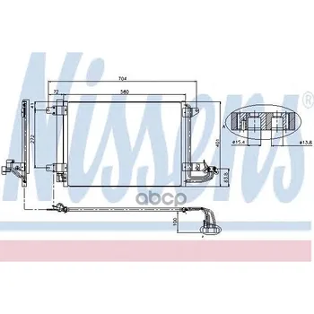 

Radiator of conditioner VW-Golf V 03-nissens art. 94684