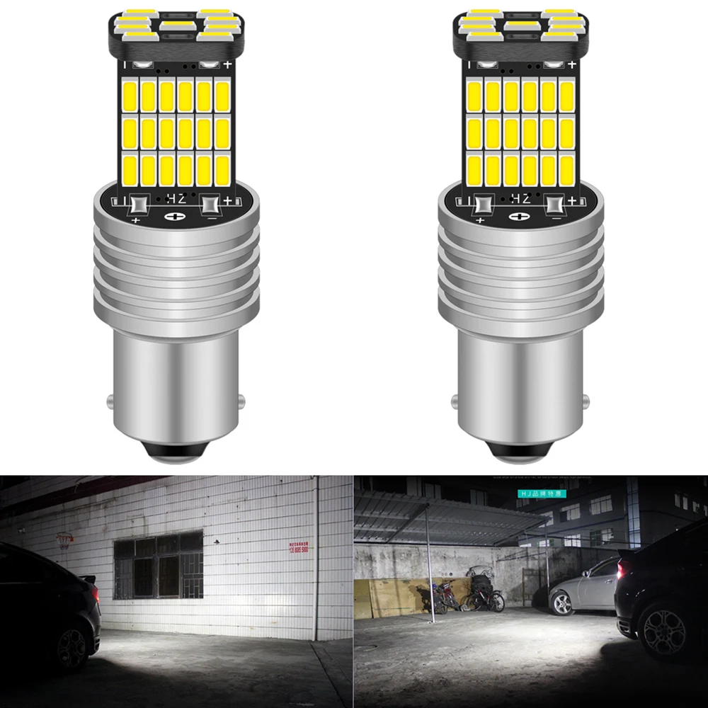 CANbus 오류 없는 1200 루멘 LED 전구, 폭스바겐 VW MK6 제타 주간 주행등, 6000K HID 화이트, 1156 7506 P21W, 2 개