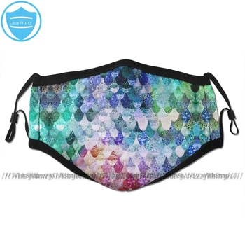 

Mermaid Mouth Face Mask REALLY MERMAID FUNKY Facial Mask Kawai Funny with 2 Filters for Adult