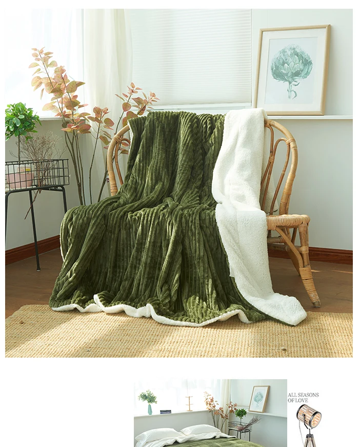 Warm Blanket Plush Solid Color Bed Covers for sofa Soft Adult Fleece Throw Blankets Flannel Bedspread for the Couch