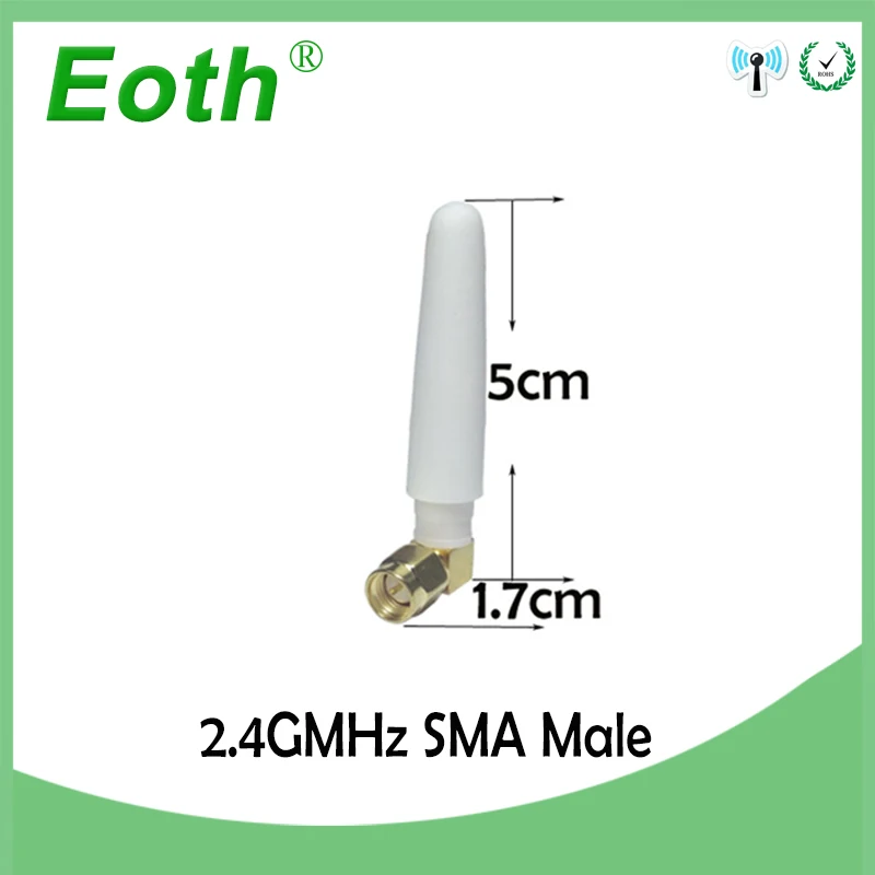 20pcs 2,4 GHz антенна wifi SMA разъем 2~ 3dbi 2,4 ghz антенна wi fi антенна белого цвета wi-fi антенны беспроводной маршрутизатор