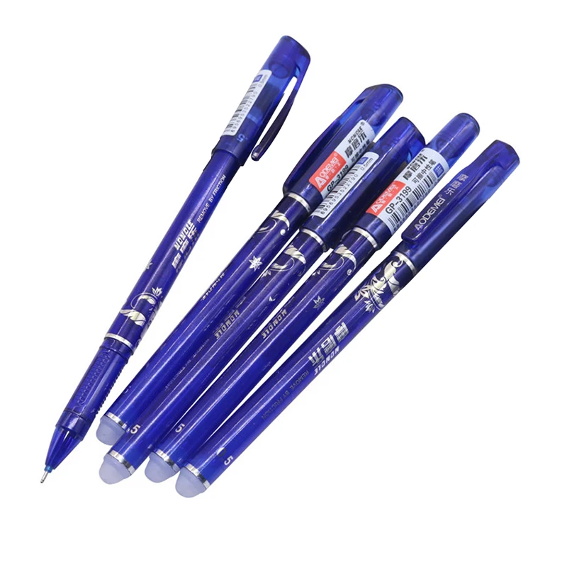 3 pens blue Гелевая ручка 3 шт. синие чернила стираемая ручка Канцелярия для учеников ручка для письма многофункциональная гелевая ручка 0,5 мм наконечник для письма плавно - Цвет: 3 pens blue