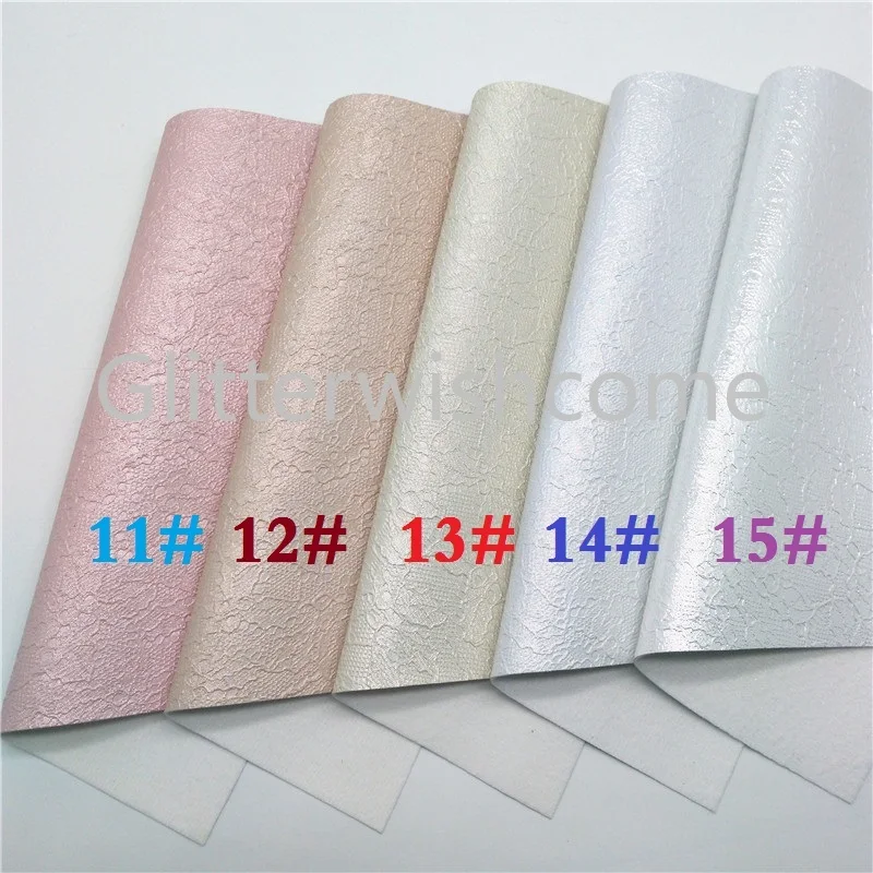 Glitterwishcome 21X29 см A4 размер винил для бантов кружево тиснение искусственная ткань, синтетическая искусственная кожа листы для бантов, GM608A