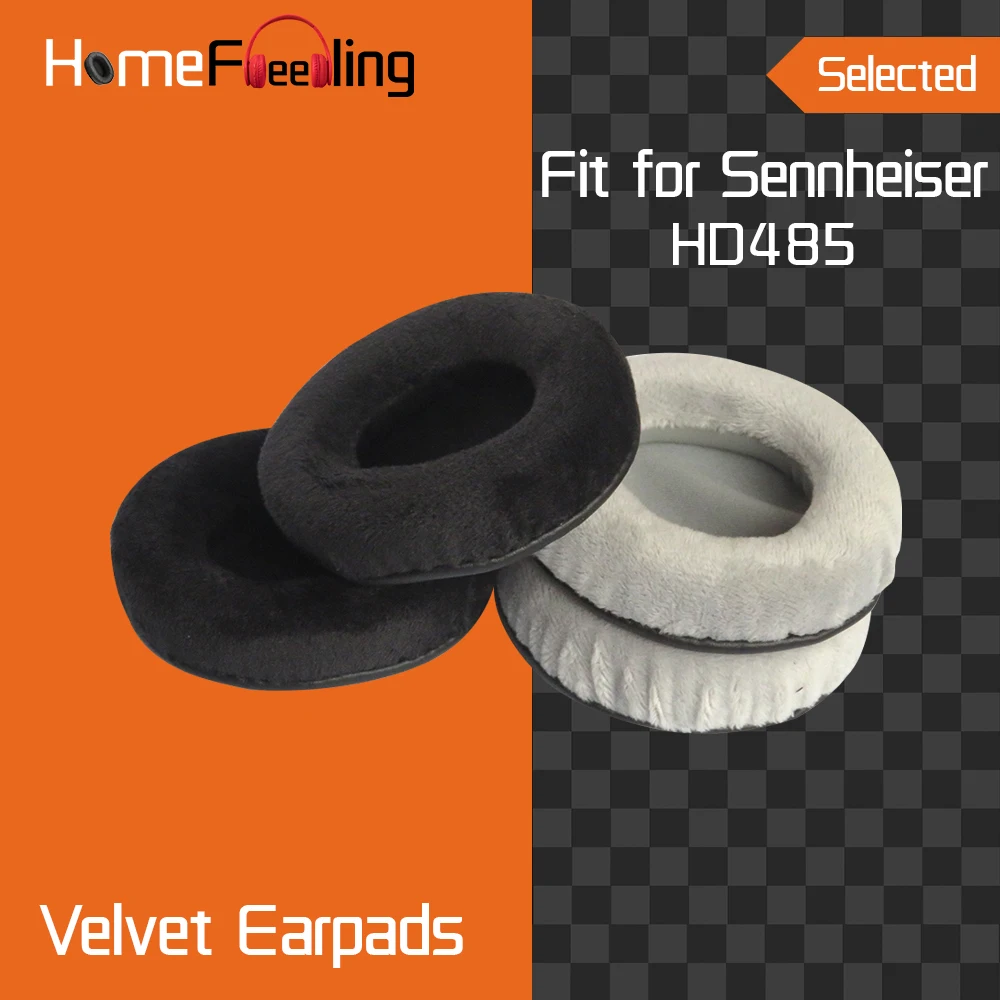 Homefeeling Earpads for Sennheiser HD485 Headphones Earpad Cushions Covers Velvet Ear Pad Replacement