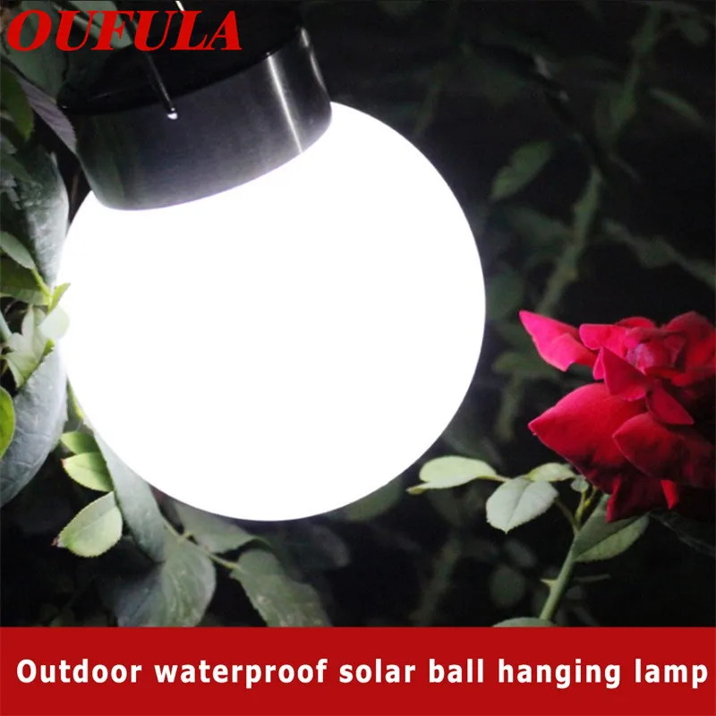 

WPD New Solar Landscape Lights Decorate Outdoor Waterproof Spherical Hanging Lights LED Stainless Steel Courtyard