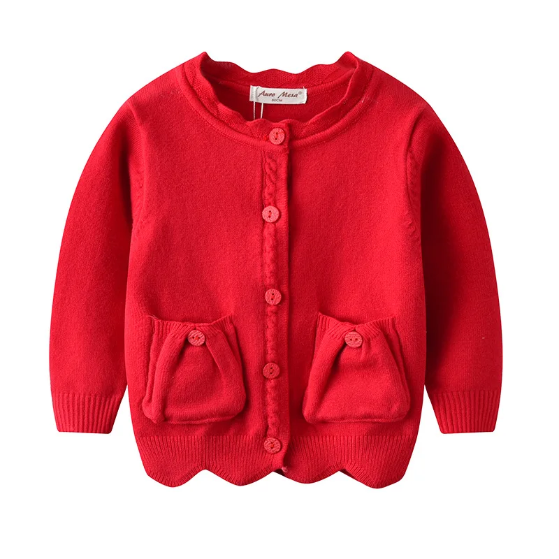 Вязаный свитер ручной работы в стиле ретро для маленьких девочек детские свитеры с лепестками, кардиган, пальто Верхняя одежда с длинными рукавами для маленьких мальчиков