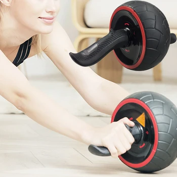 

AB Wheel Roller and Knee Mat Rebound Rubber Ab Cruncher for Fitness Exercise