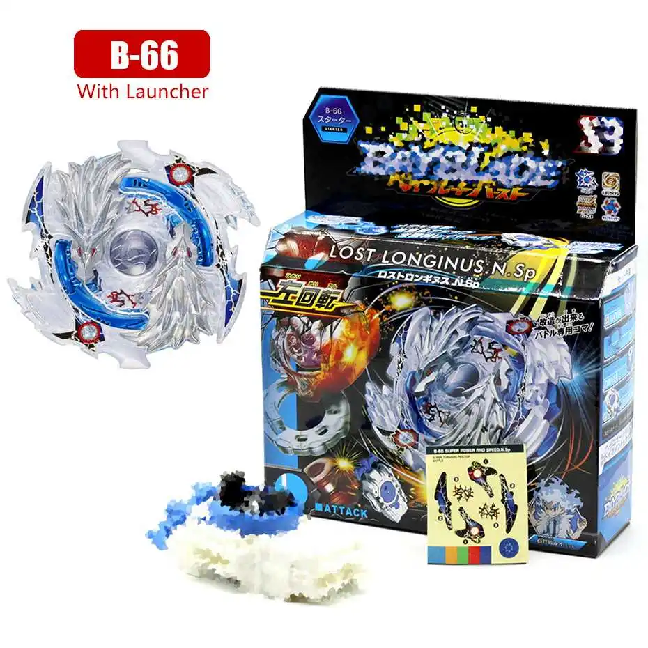 Все стильные Beyblade Burst Bey Blade Blades Bayblade оригинальные игрушки с высоким борющимся верхом из металла Fusion God Spinning B-144 Новинка - Цвет: B66