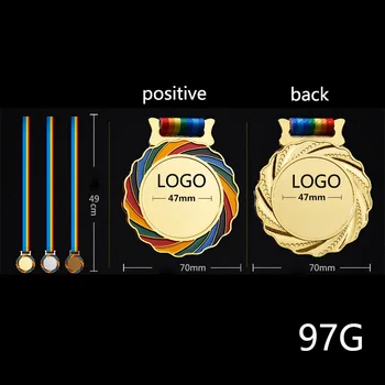 

1 PCS Customized Blank Medals with Engrave Your LOGO on Blank Part