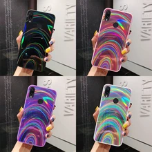 Градиентный Радужный лазерный чехол для телефона huawei P30 Pro P20 mate 20 lite Y5 Y6 Y7 prime P Smart для Honor 8X 10i 20i 7C 8A Pro
