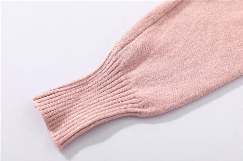 ToLugui/женские свитера с высоким воротом и длинными рукавами, вязаные свитера+ штаны на шнуровке, комплект из двух предметов, зимняя одежда