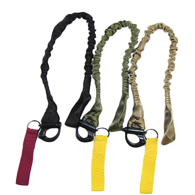 

Tactical One Point Safety Lanyard Strap Quick Release Strap Airsoft Rifle Nylon Rope Outdoor Bungee Sling For Hunting Climbing