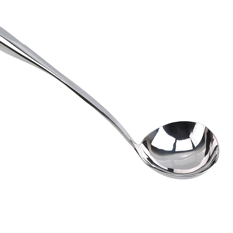 Soup spoon Ложка для супа с длинной ручкой+ лопатка из нержавеющей стали, лопатка для соусов, ложка для супа, настенная подвесная посуда, кухонные принадлежности для готовки - Цвет: Soup spoon