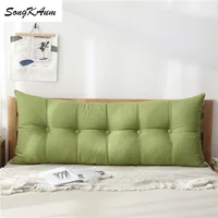 SongKaum washable long bedside pillow made 100% cotton with soft filling
