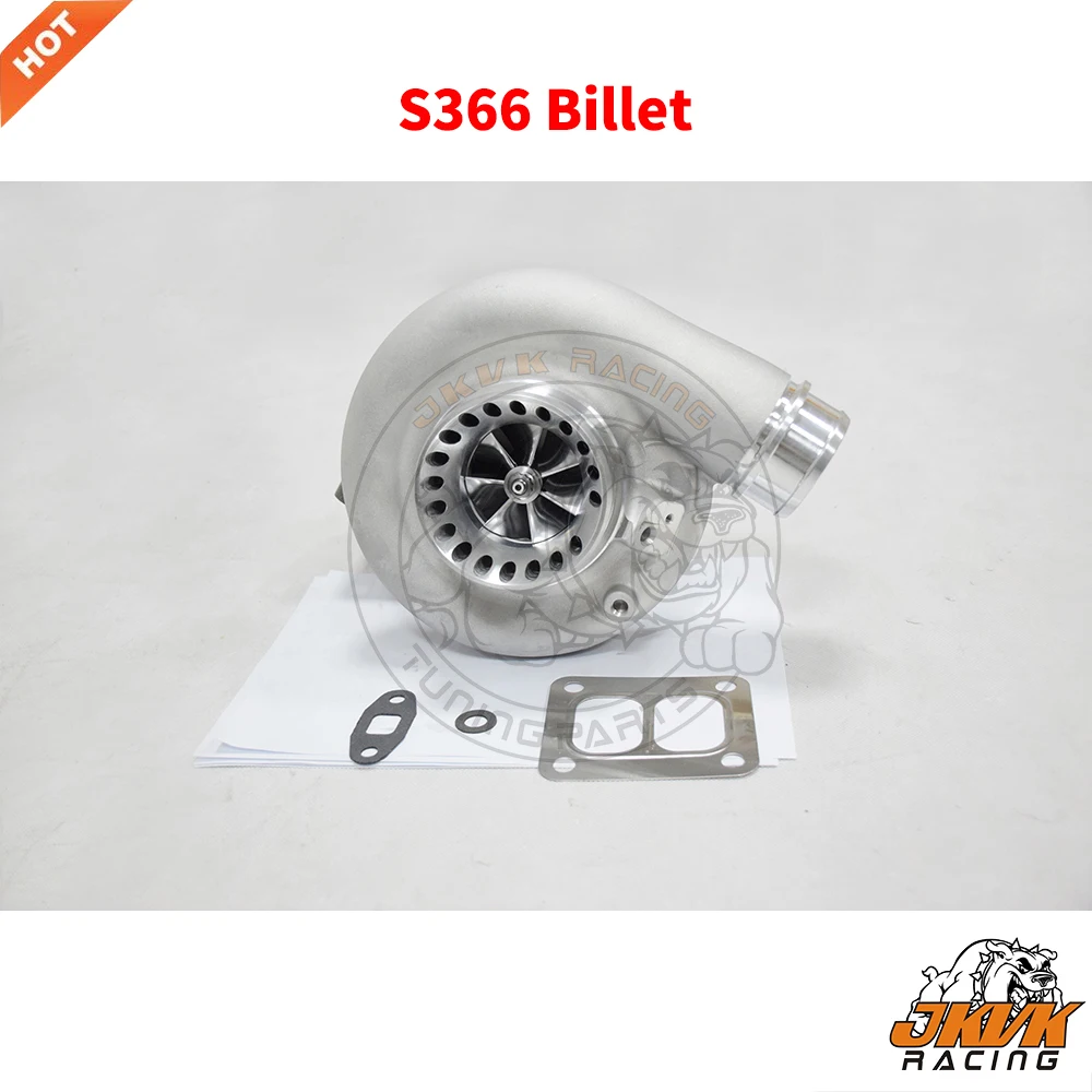 JKVK RACING S366 заготовка 66 мм компрессорное колесо T4 двойной прокрутка 0 91 A/R турбо
