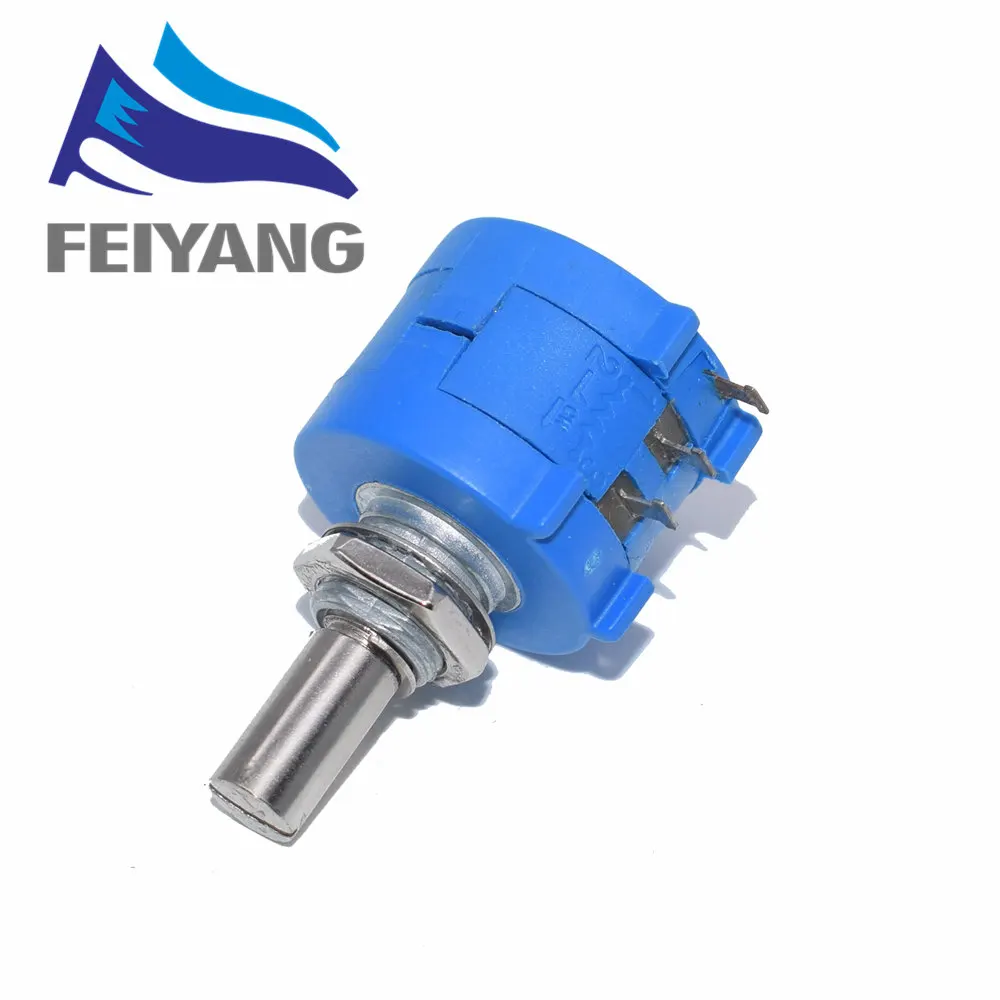 1PCS 3590S series potentiometer 500 1K 2K 5K 10K 20K 50K 100K ohm 3590S-2-103L 3590S 101 102 103 104 201 202 203 501 502 503 multiturn potentiometer linear potentiometer rotary potentiometer trimmer potentiometer electronic components