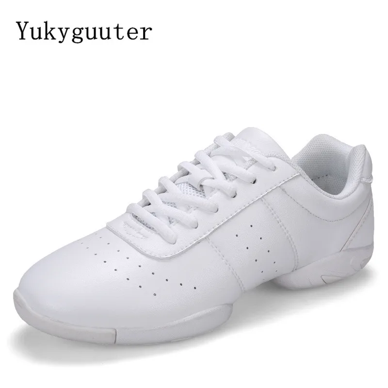 Zapatos de baile para hombre y mujer, zapatillas deportivas de suela exterior blanda, transpirables y ligeras, para baile y Fitness