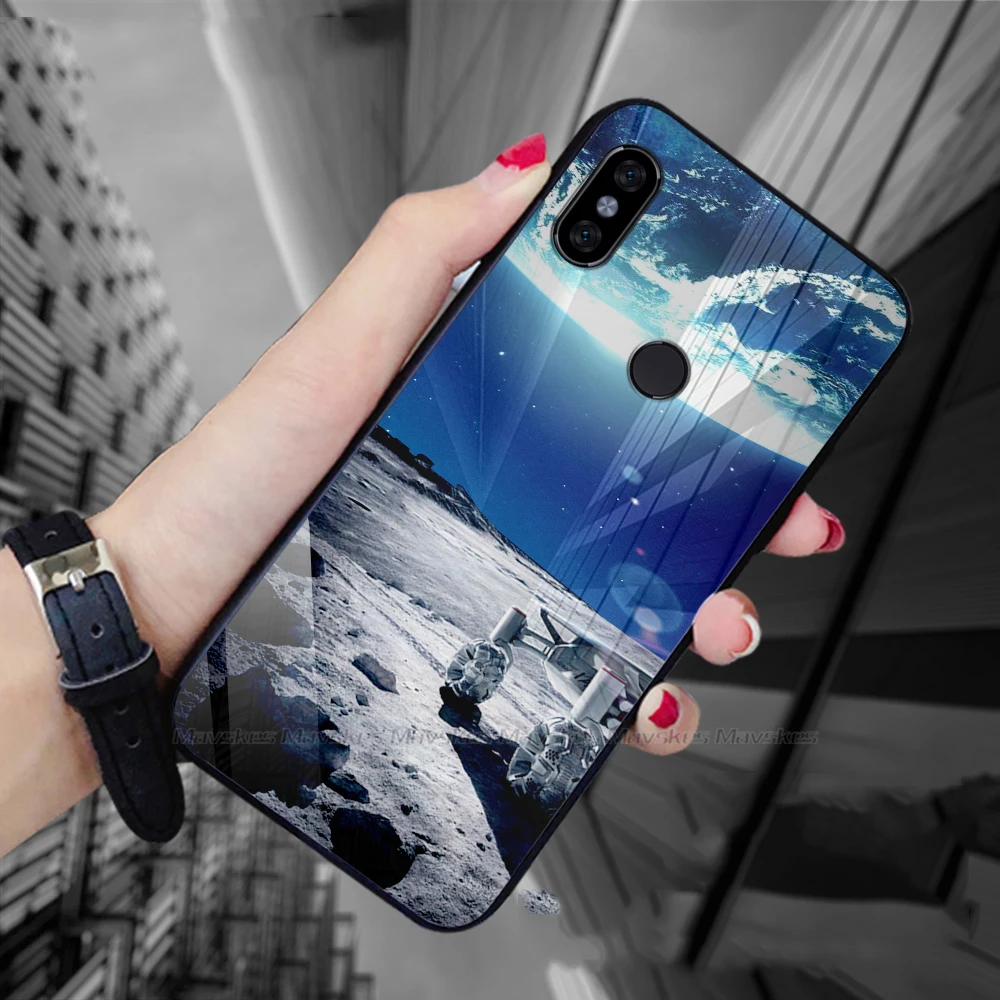 Для Xiaomi mi A2 Lite чехол для mi A2 Lite чехол из закаленного стекла силиконовый бампер задняя крышка для Xiaomi mi A2 чехол mi A2 Lite