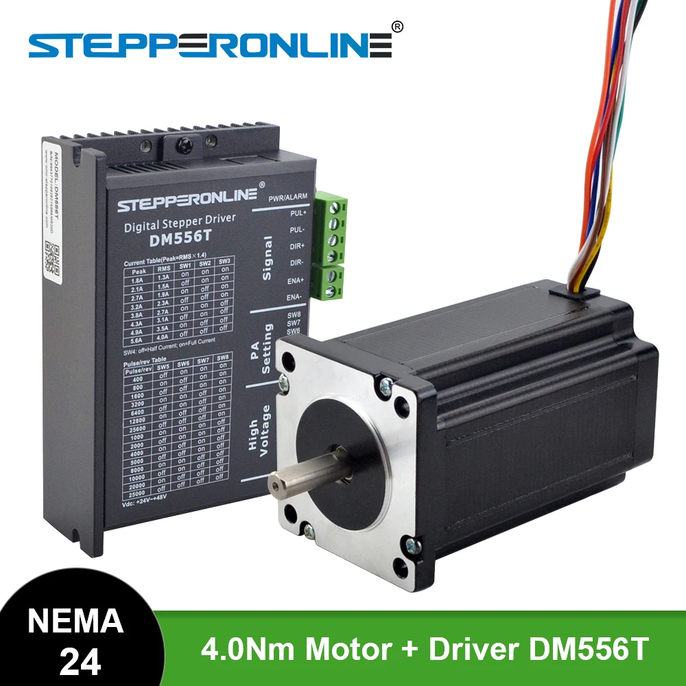 1 Axis Stepper Cnc Kit 4.0nm(566oz.in) Nema 24 Stepper Motor & Driver