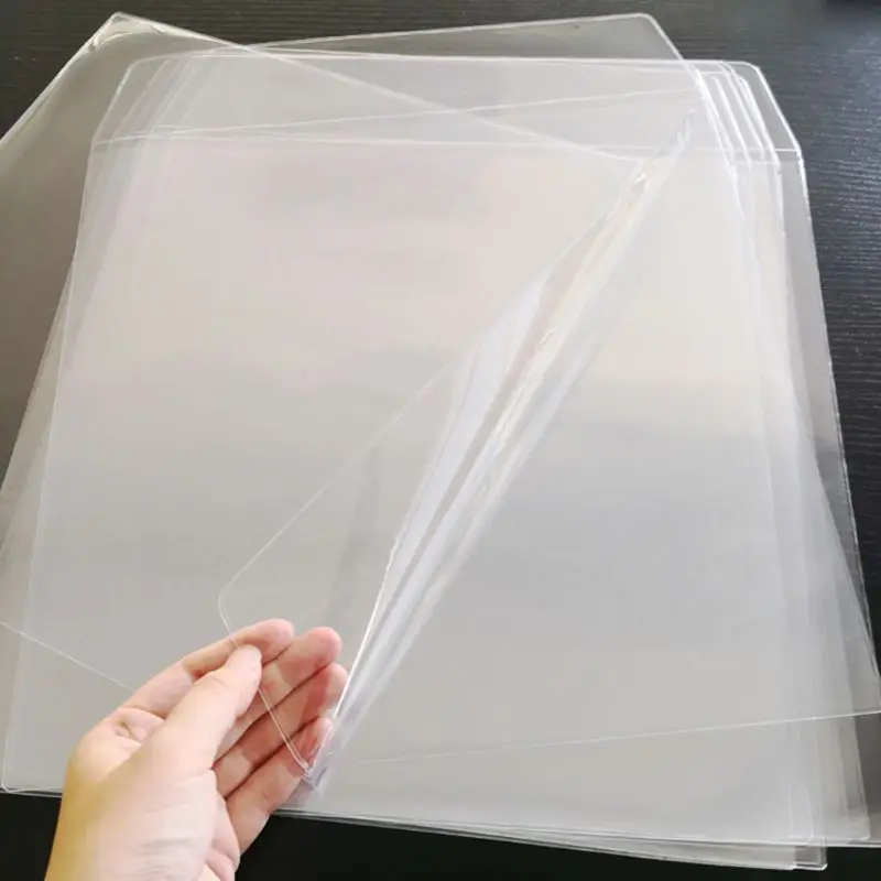 

10Pcs/Bag PVC Double-sided Record Protective Sleeves Flat Open Top Bag Cover for 12'' Double LP 2LP Vinyl Records Q81F