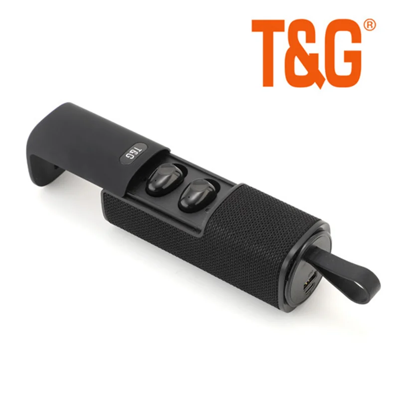 Tg807 Bluetooth wireless outdoor speaker portable audio device and external battery TWS 5.0 binaural stereo headset TF |