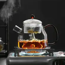 Бытовой термостойкий прозрачный стеклянный чайник 1200 мл E-LSH варить и S чай m чайный Чайник Чайная посуда
