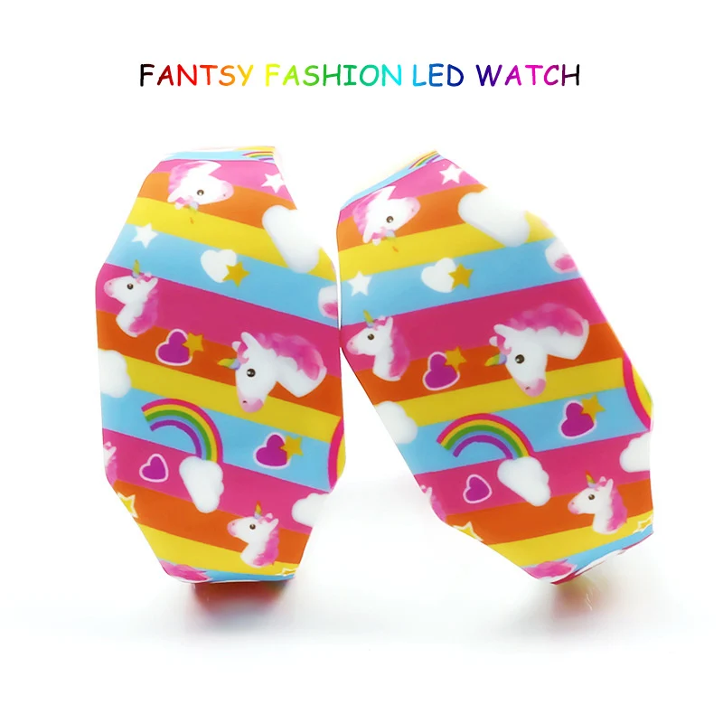 

New Cartoon Children Watches Cute Rubber Luminous Girl LED Watch Kids Student Electronic wrist Child Clock Reloj Infantil Saati