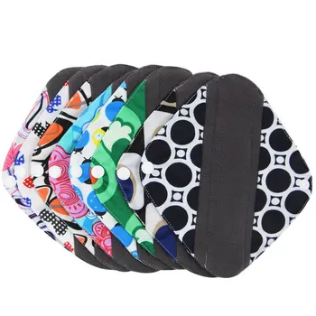 

Comfortable Women Hygiene Sanitary Pad Reusable Bamboo Charocoal Washable Menstrual Pad Mama Sanitary Towel Pad Adult Diapers