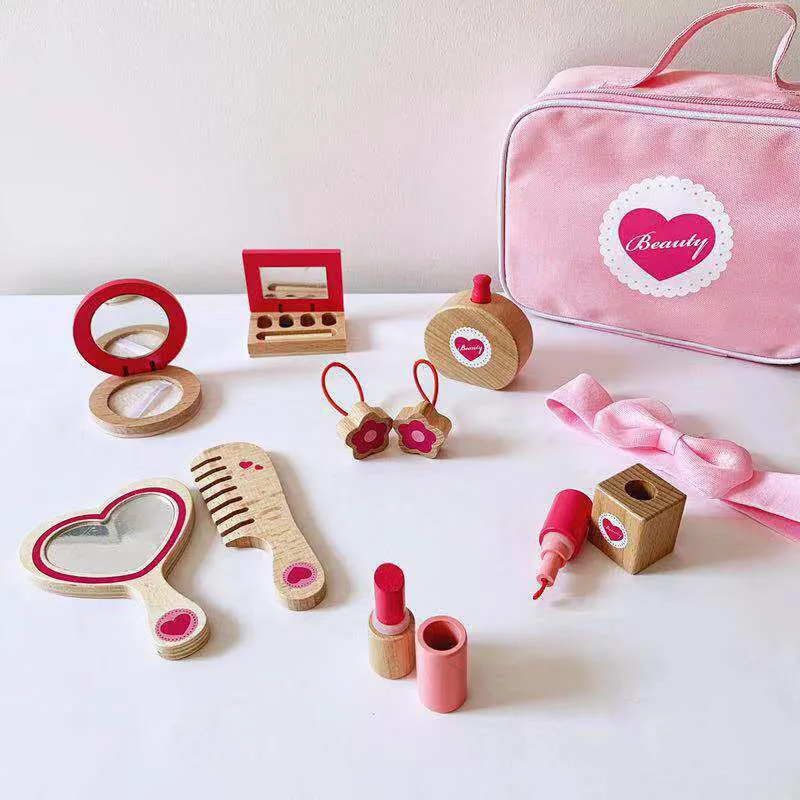 wooden makeup toy